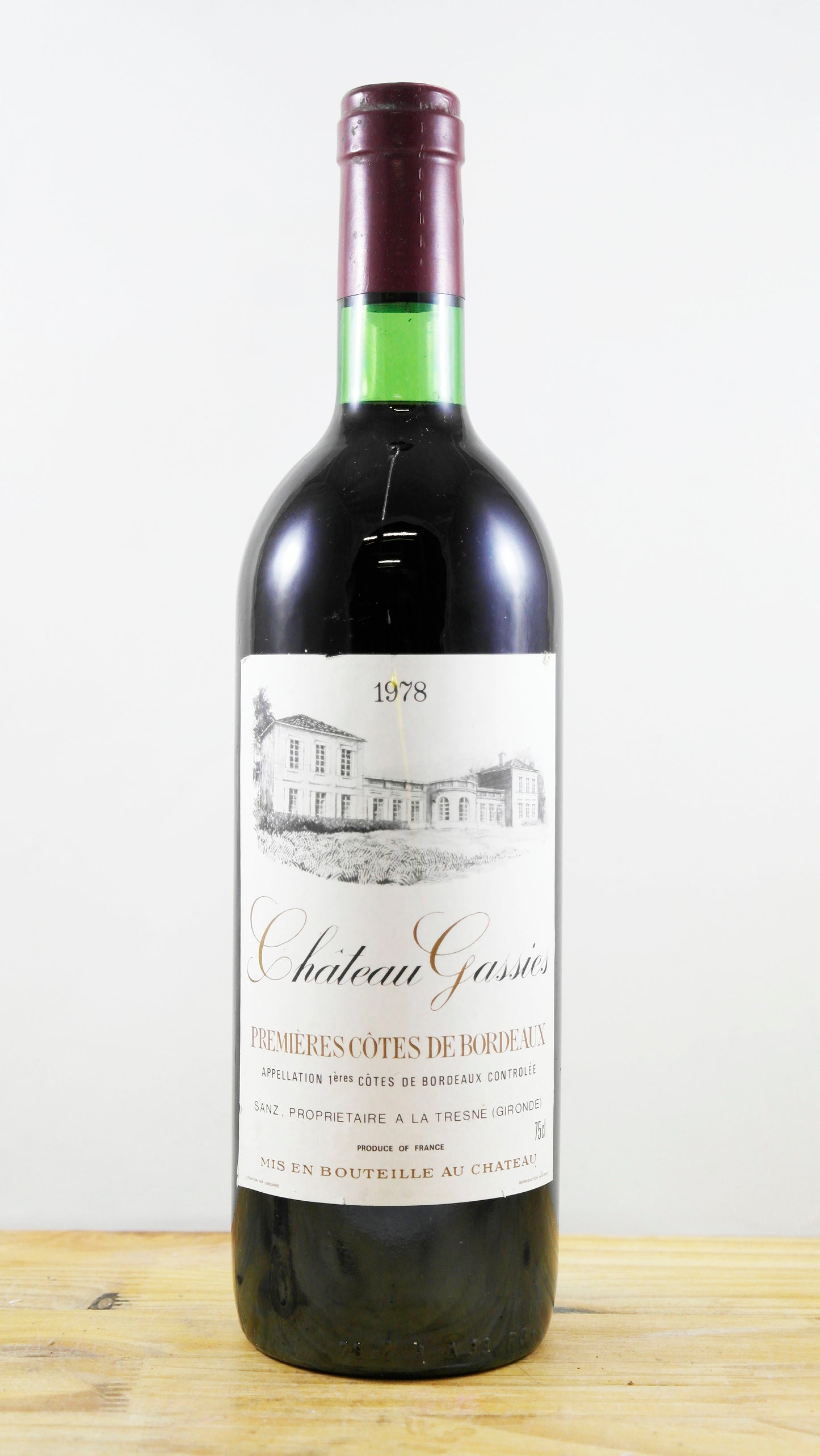 Vin Année 1978 Château Gassies