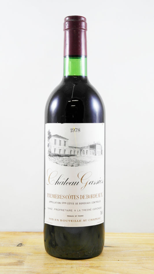Vin Année 1978 Château Gassies