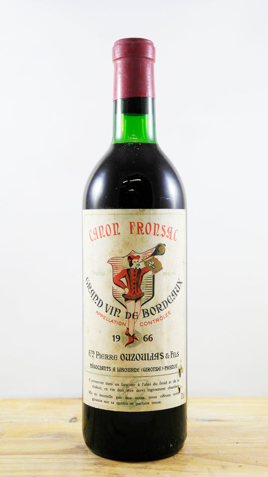 Vin Année 1966 Canon Fronsac Ouzoulias et Fils
