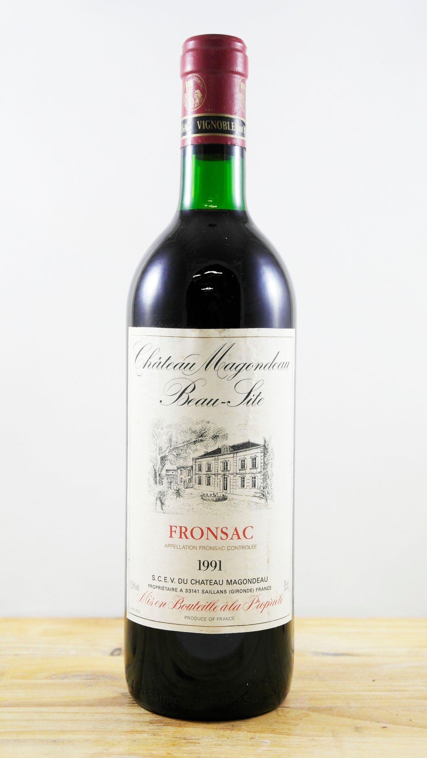 Vin Année 1991 Château Magondeau Beau-Site