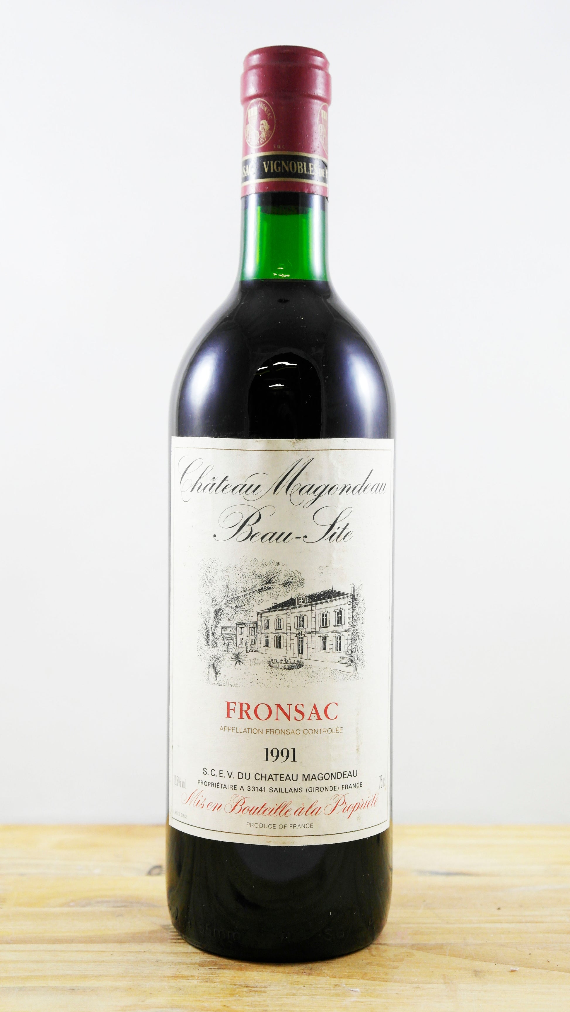Vin Année 1991 Château Magondeau Beau-Site