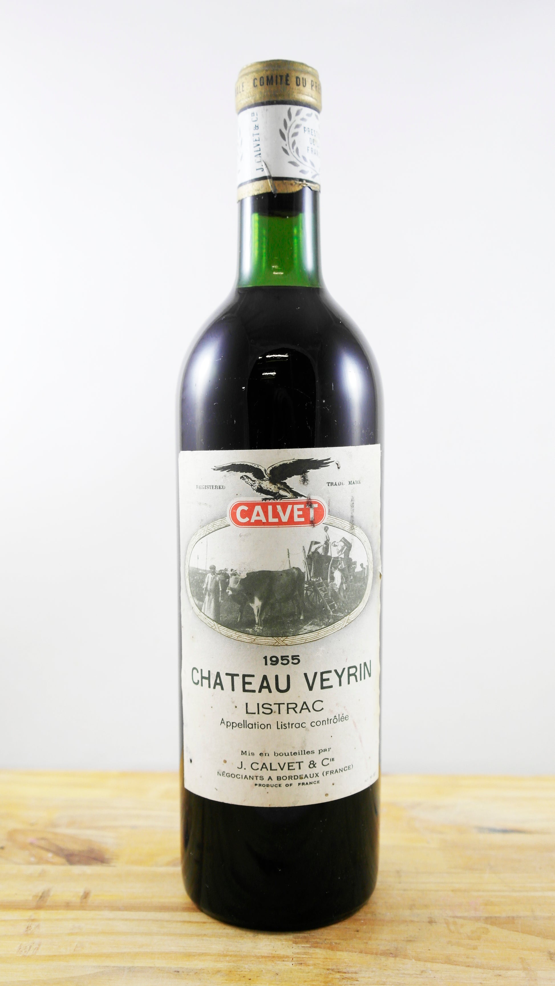 Vin Année 1955 Château Veyrin