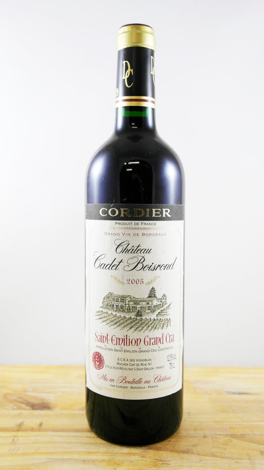 Vin Année 2005 Château Cadet Boisrond