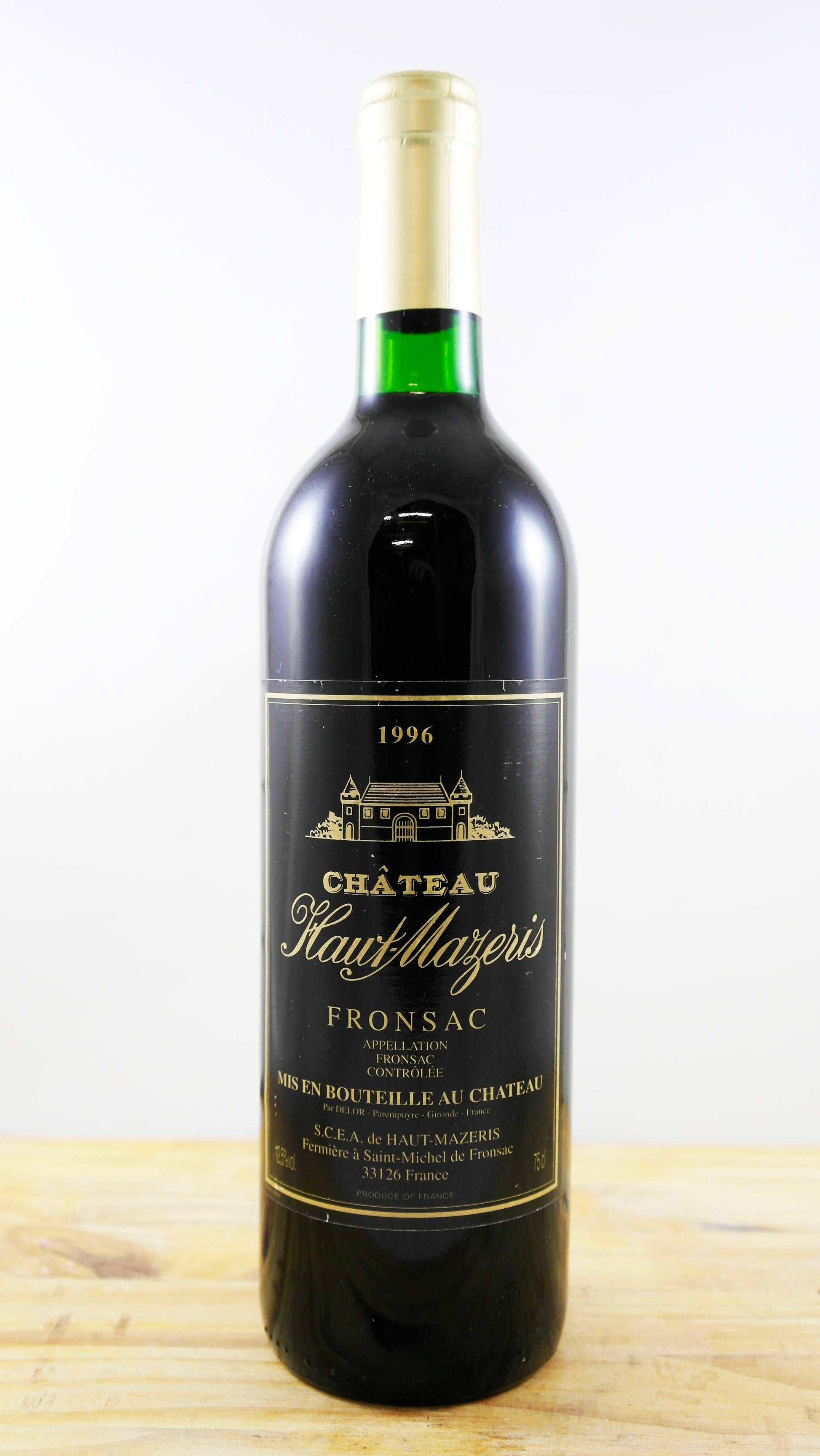 Vin Année 1996 Château Haut-Mazeris