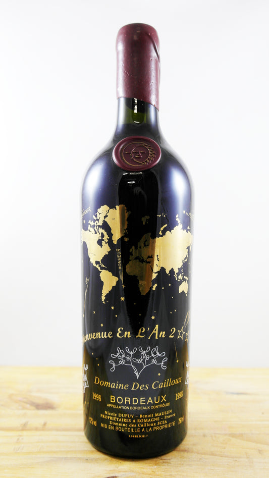 Vin Année 1998 Domaine des Cailloux Bienvenue en l'An 2000