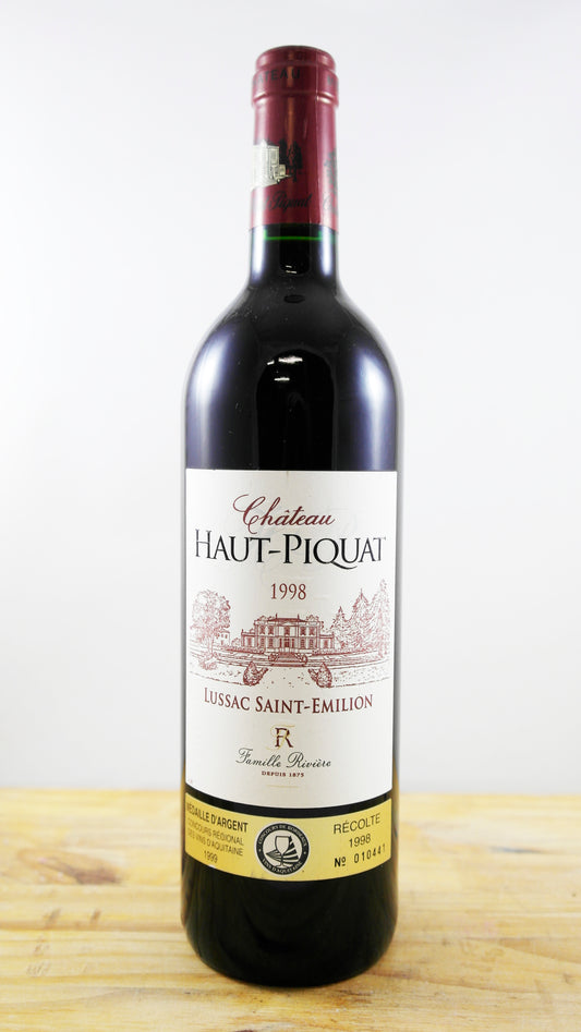 Vin Année 1998 Château Haut-Piquat
