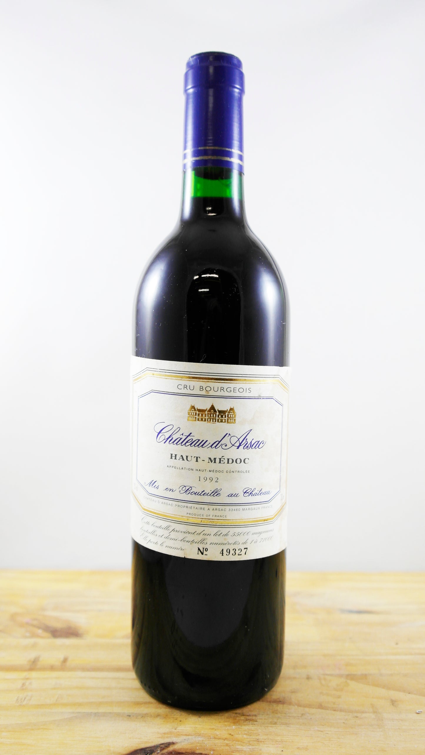 Vin Année 1992 Château D'Arsac