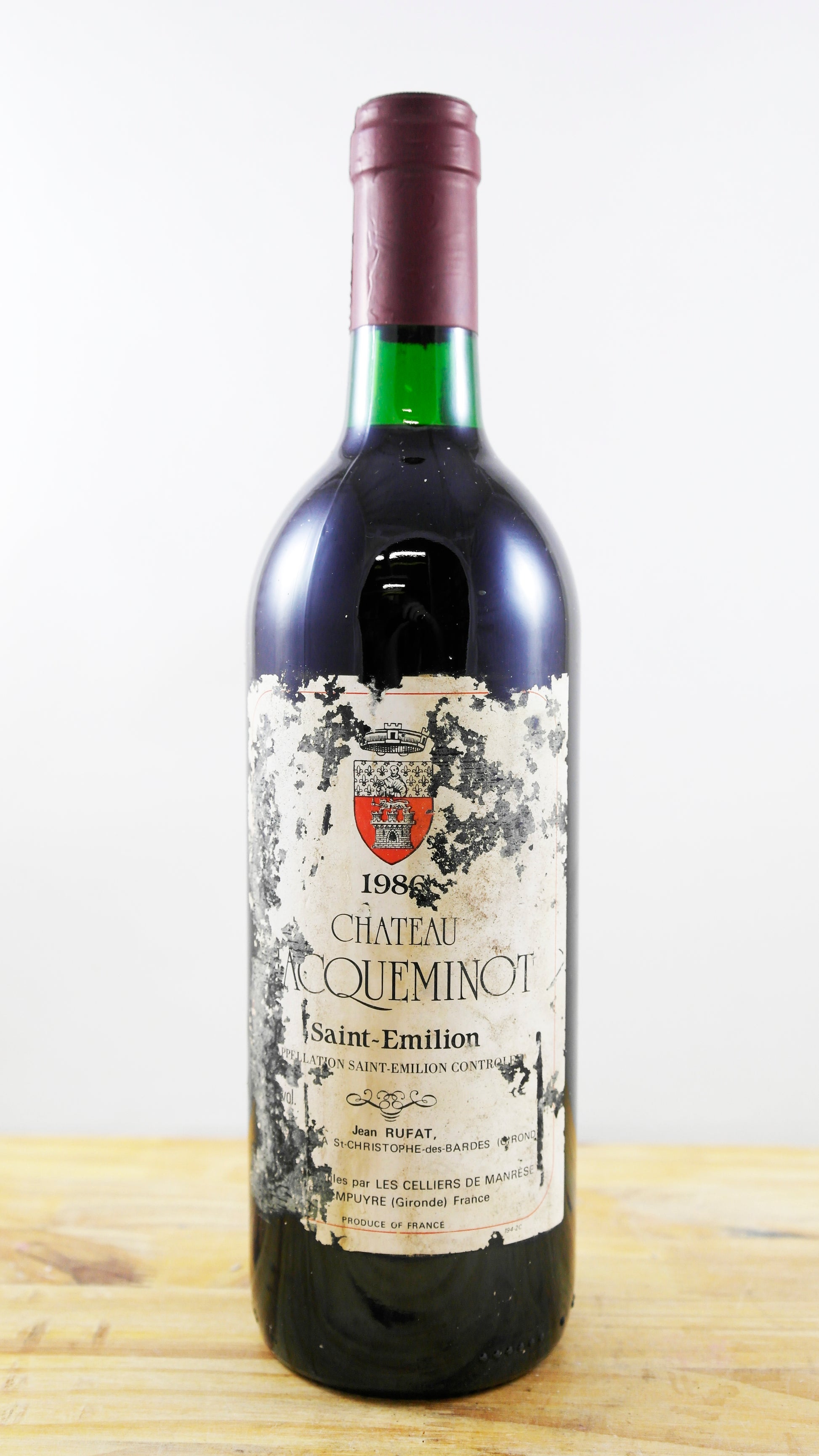 Vin Année 1986 Château Jacqueminot