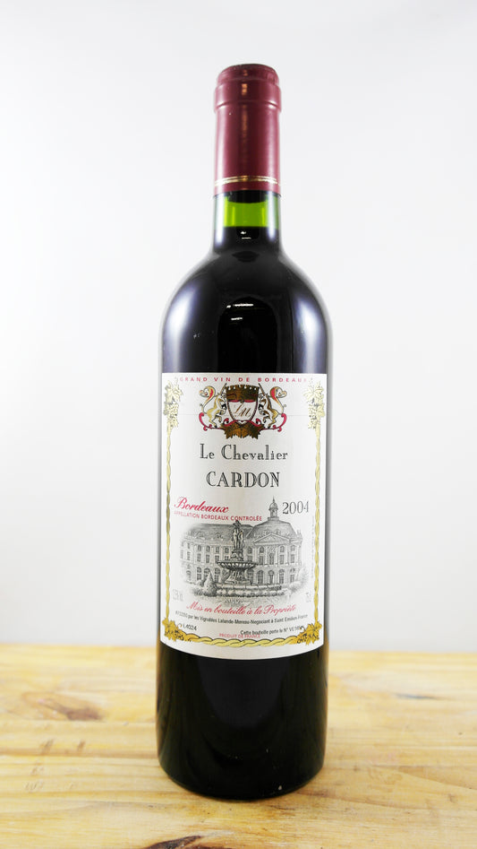 Vin Année 2004 Le Chevalier Cardon