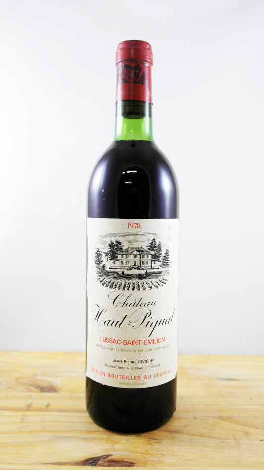 Vin Année 1978 Château Haut-Piquat