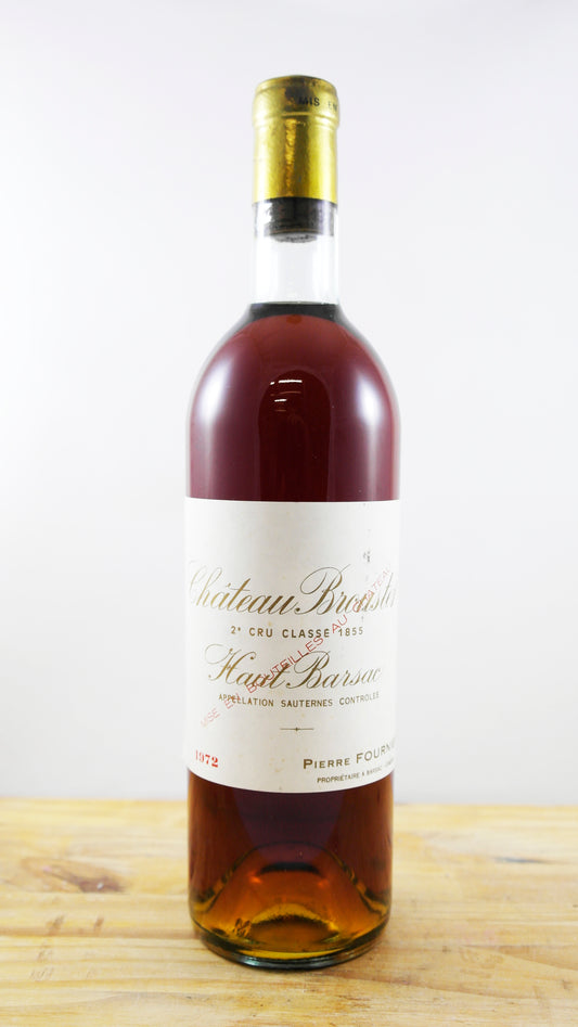 Vin Année 1972 Château Brouster Pierre Fournier