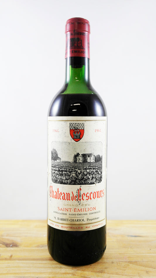 Vin Année 1964 Château de Lescours