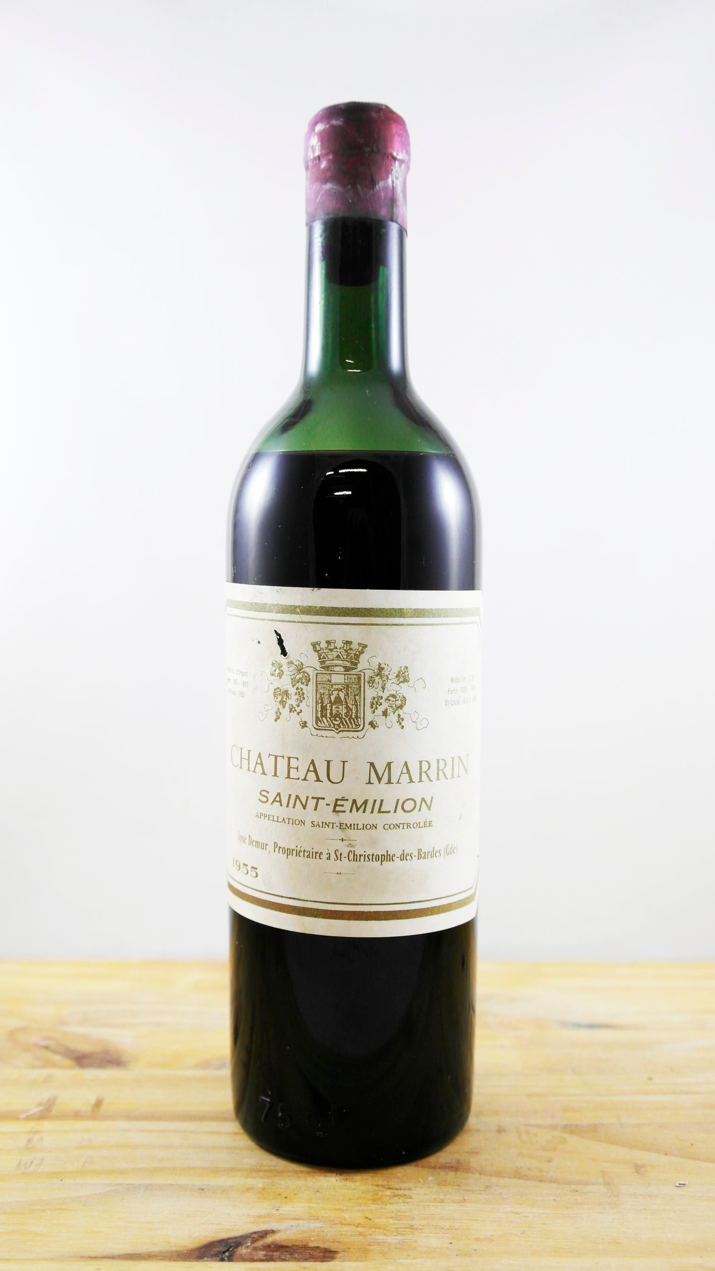 Vin Année 1955 Château Marrin