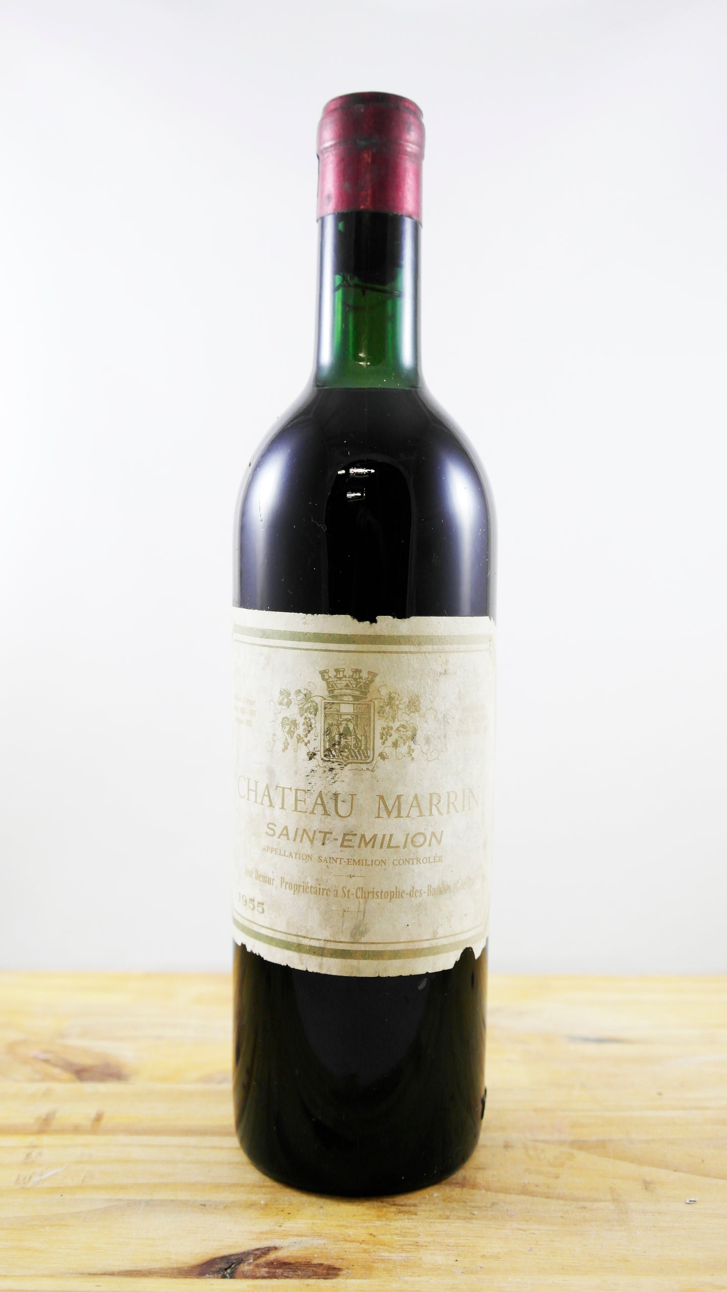Vin Année 1955 Château Marrin