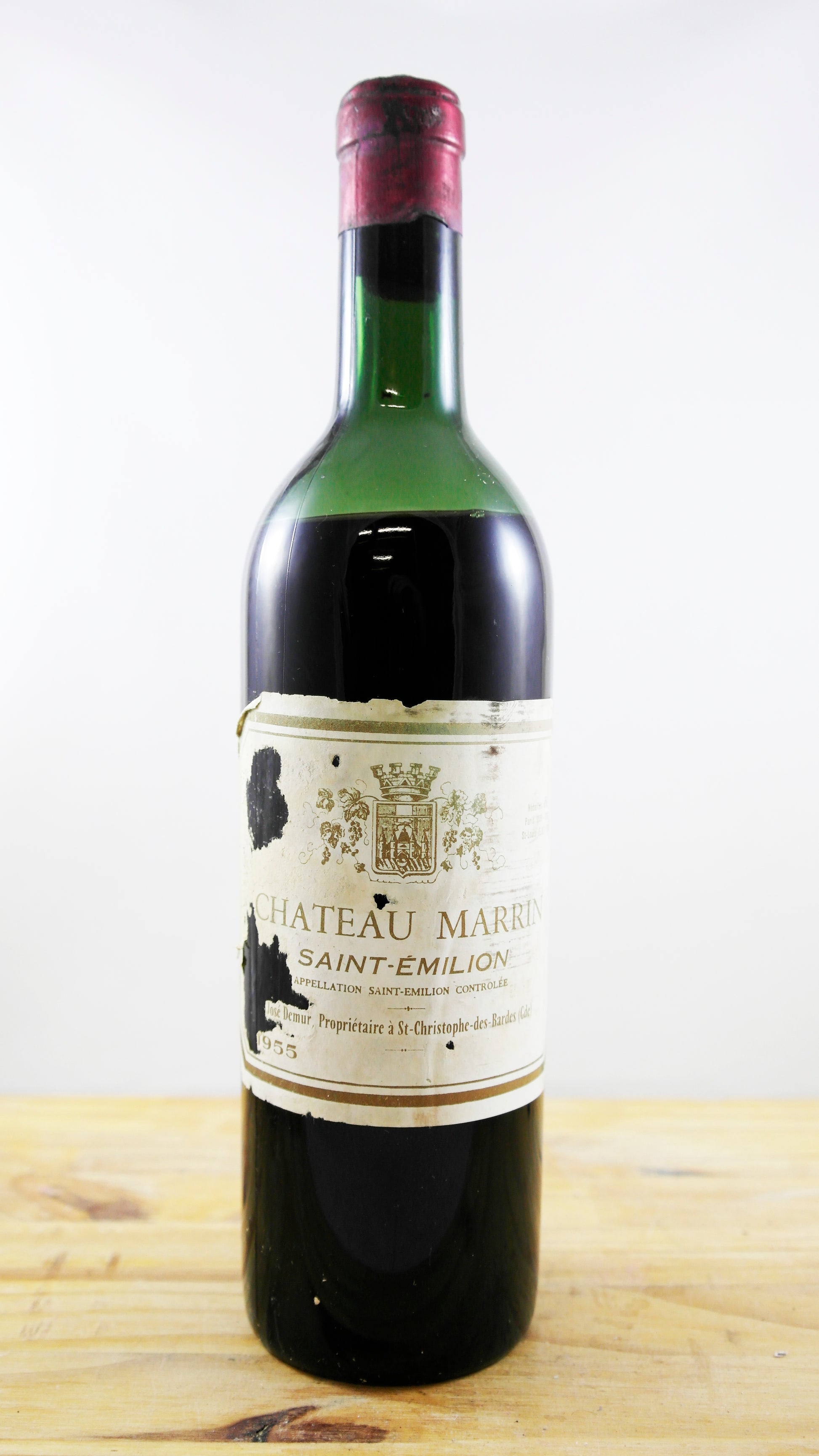 Vin Année 1955 Château Marrin