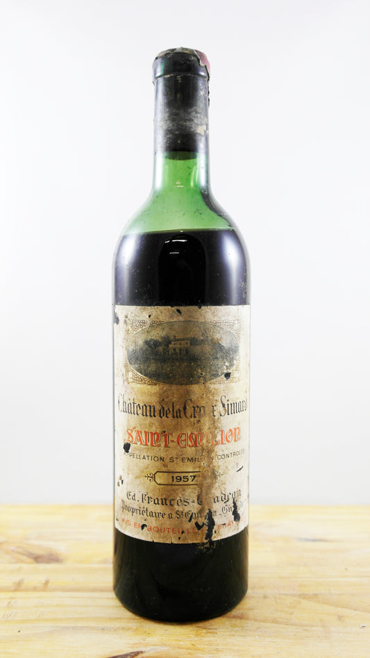 Vin Année 1957 Château de la Croix Simard 