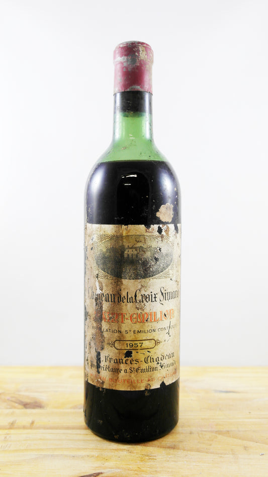 Vin Année 1957 Château de la Croix Simard 