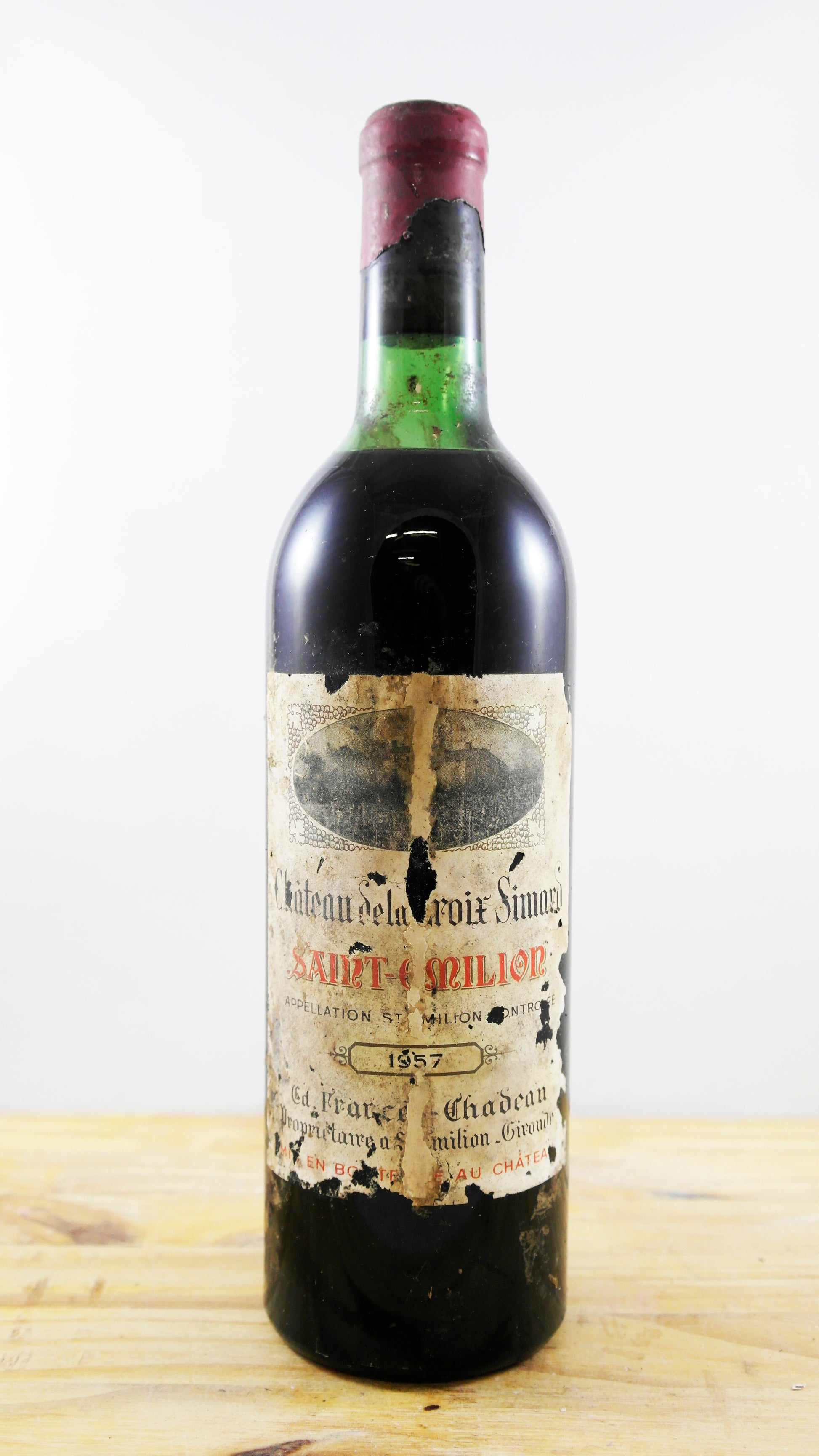 Vin Année 1957 Château de la Croix Simard 