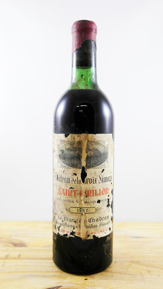 Vin Année 1957 Château de la Croix Simard 