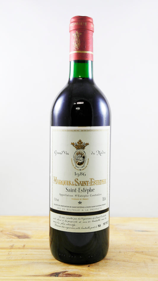 Vin Année 1986 Marquis de Saint-Estèphe