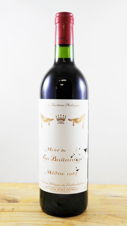 Vin Année 1983 Mise de La Baronne