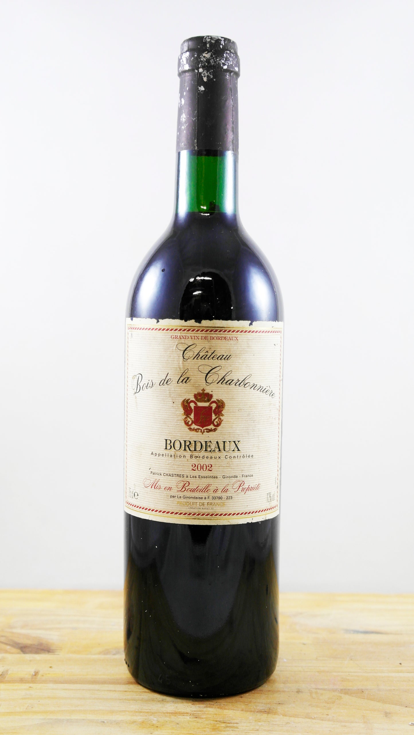 Vin Année 2002 Château Bois de la Charbonniere