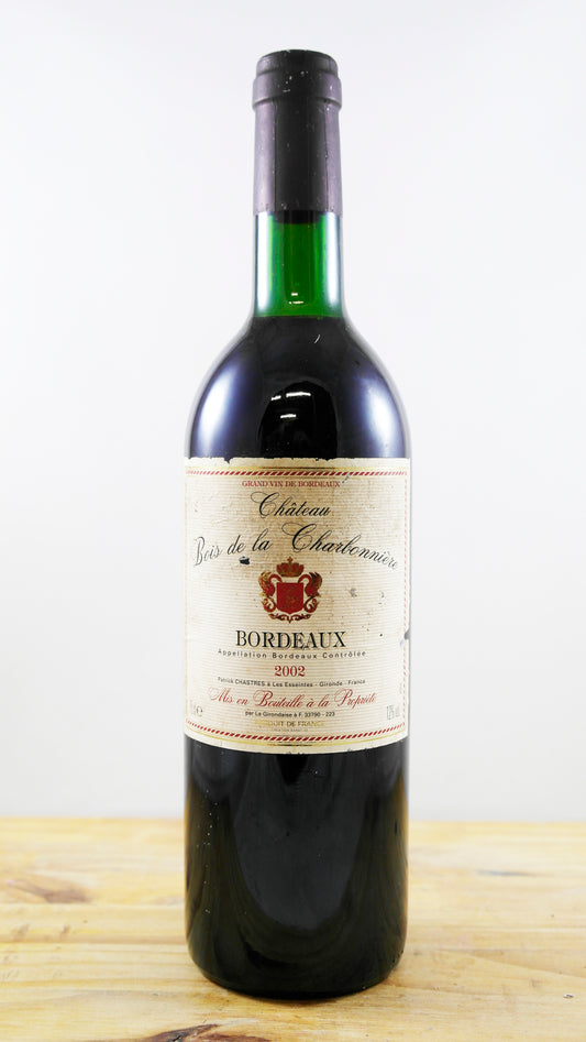 Vin Année 2002 Château Bois de la Charbonniere