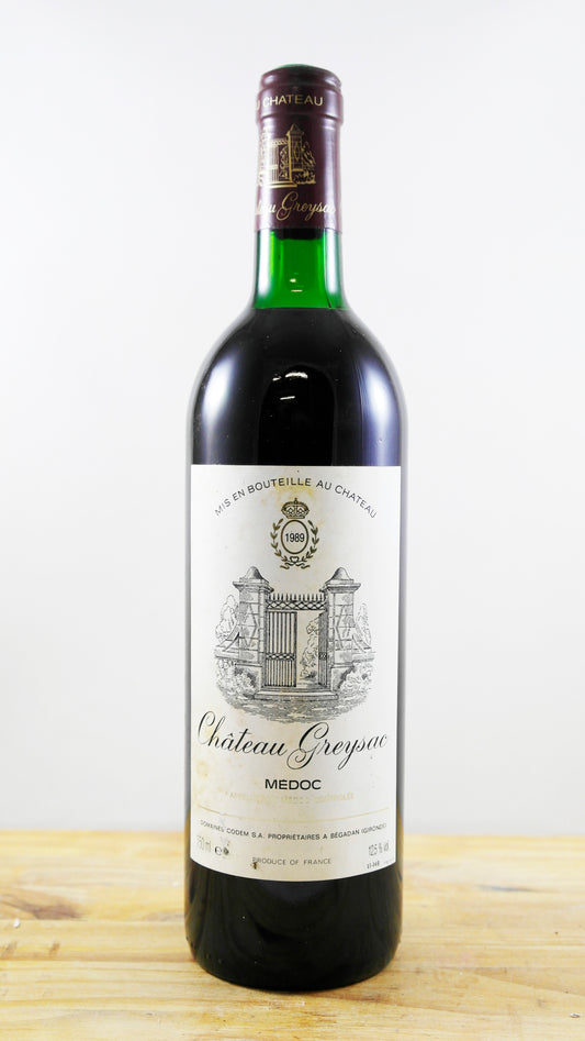Vin Année 1989 Château Greysac