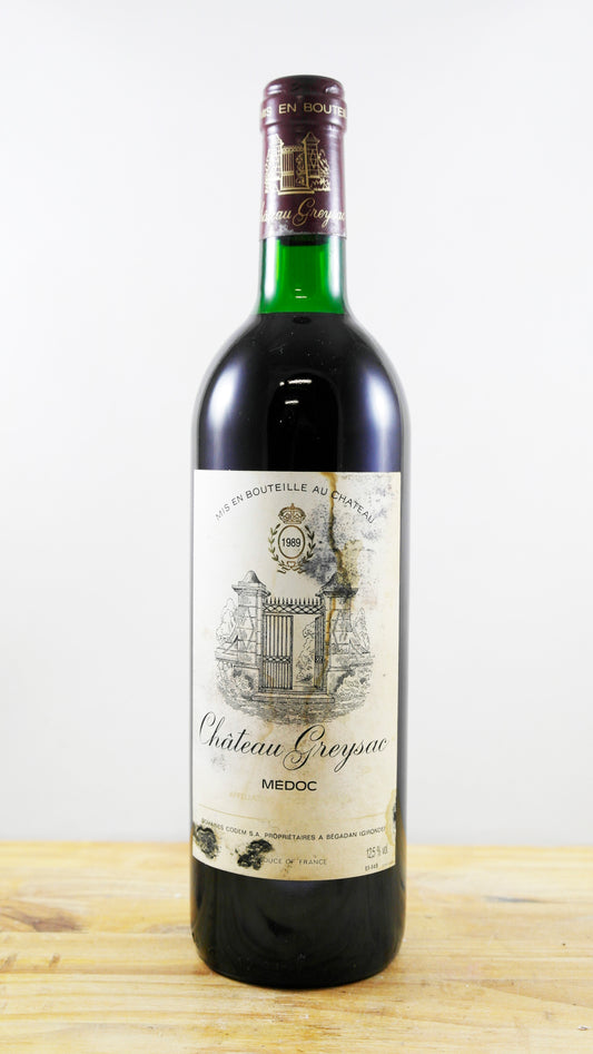 Vin Année 1989 Château Greysac