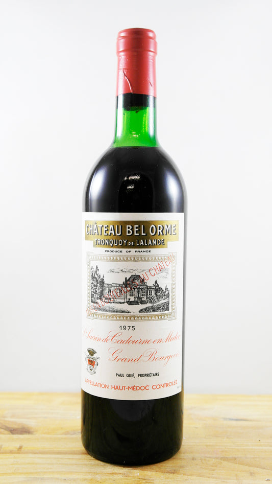 Vin Année 1975 Château Bel Orme Tronquoy de Lalande