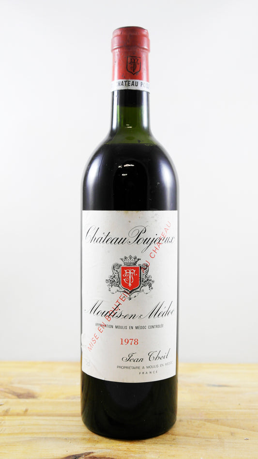 Vin Année 1978 Château Poujeaux