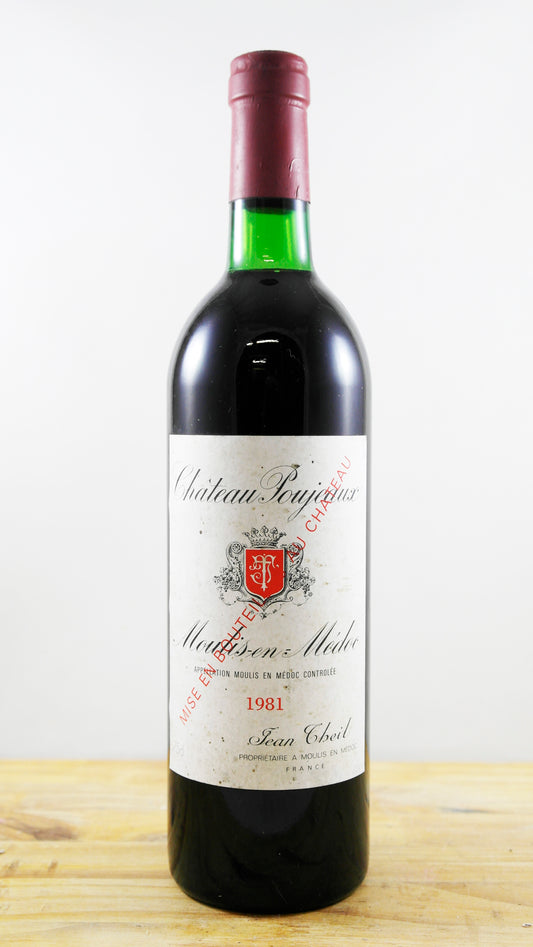Vin Année 1981 Château Poujeaux