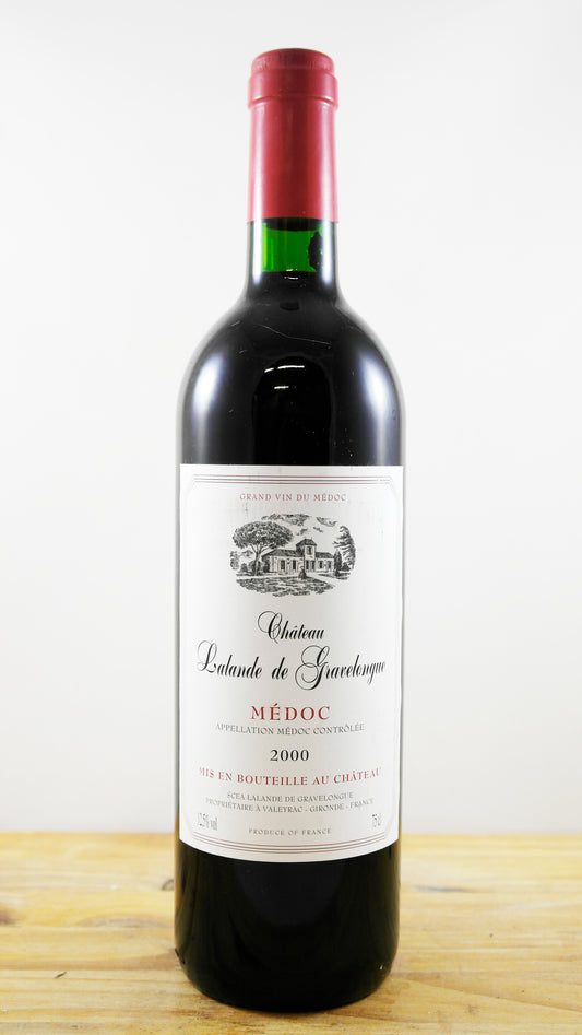 Vin Année 2000 Château Lalande de Gravelongue