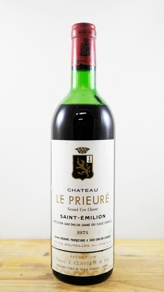 Vin Année 1974 Château Le Prieuré