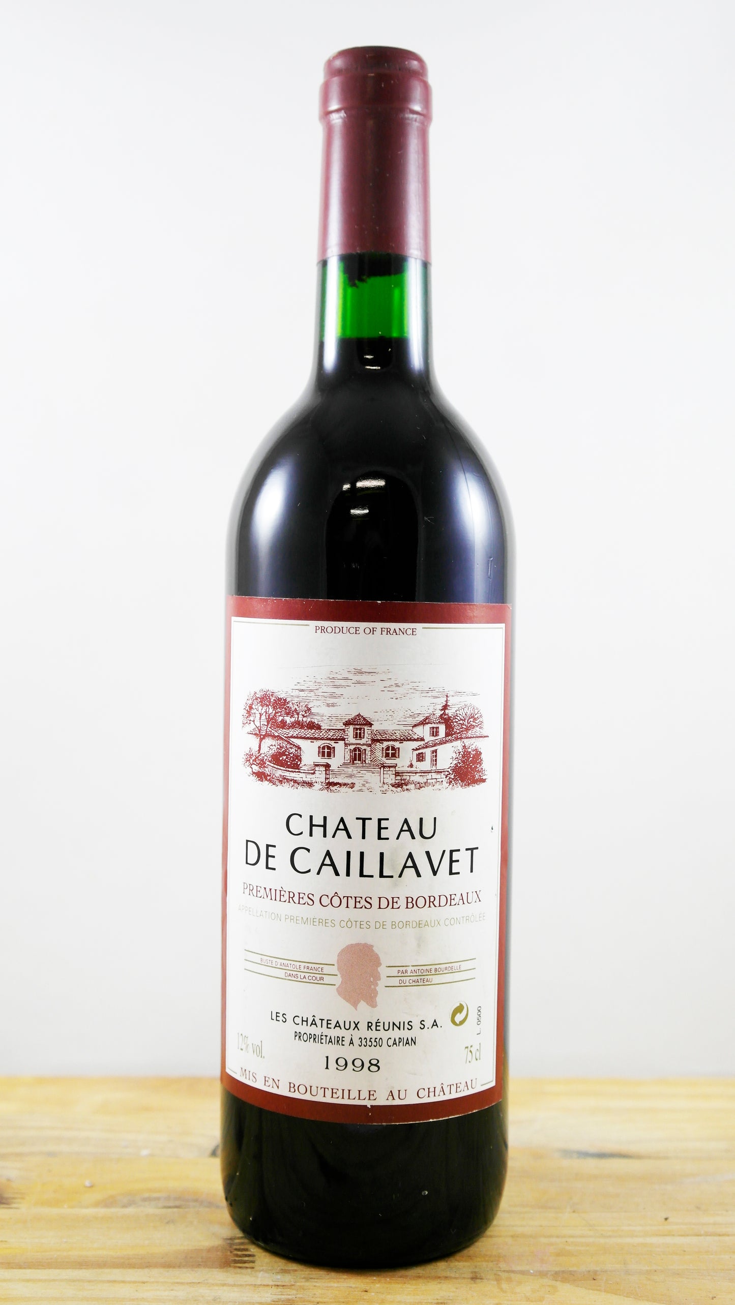 Vin Année 1998 Château de Caillavet