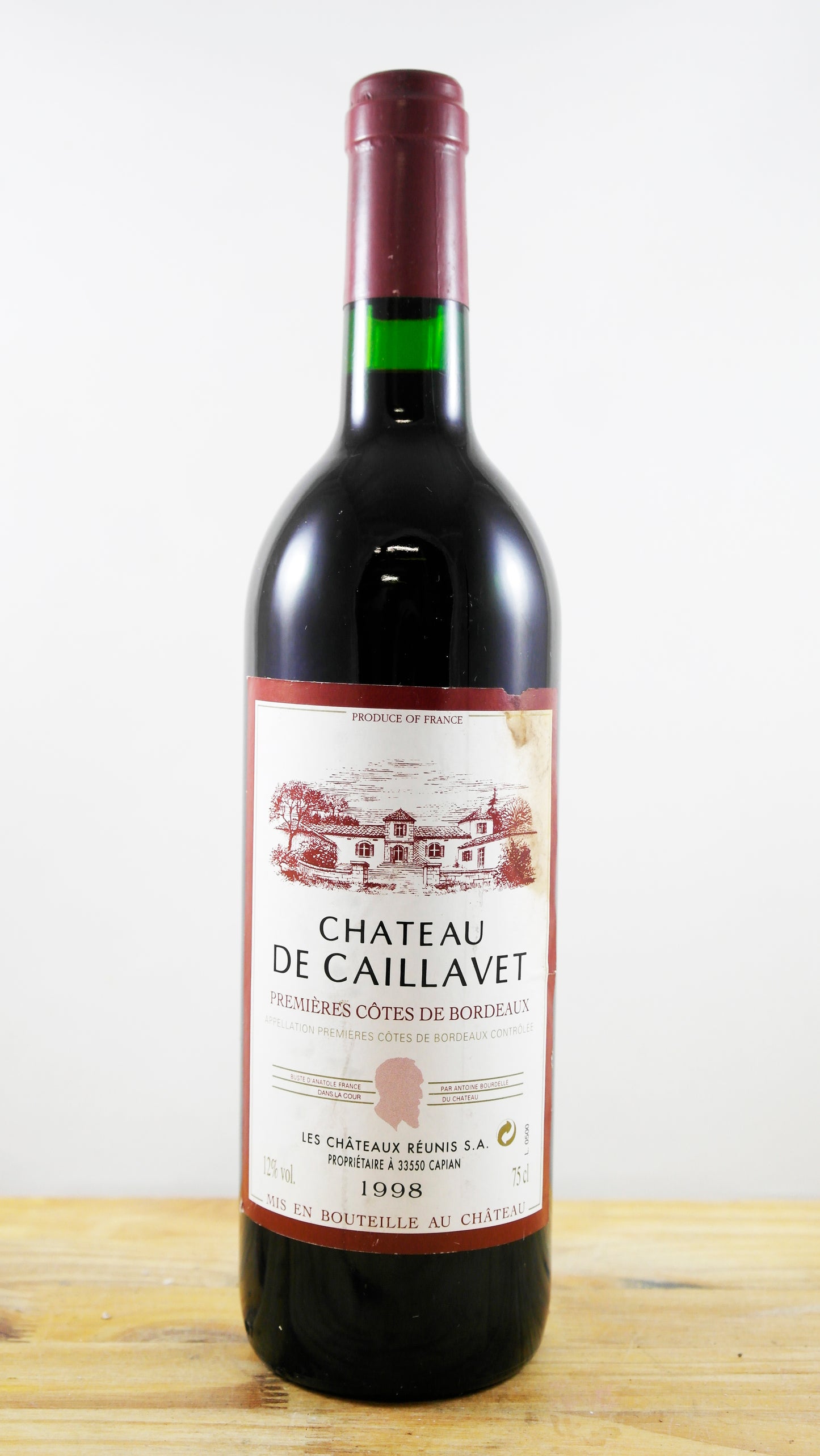 Vin Année 1998 Château de Caillavet