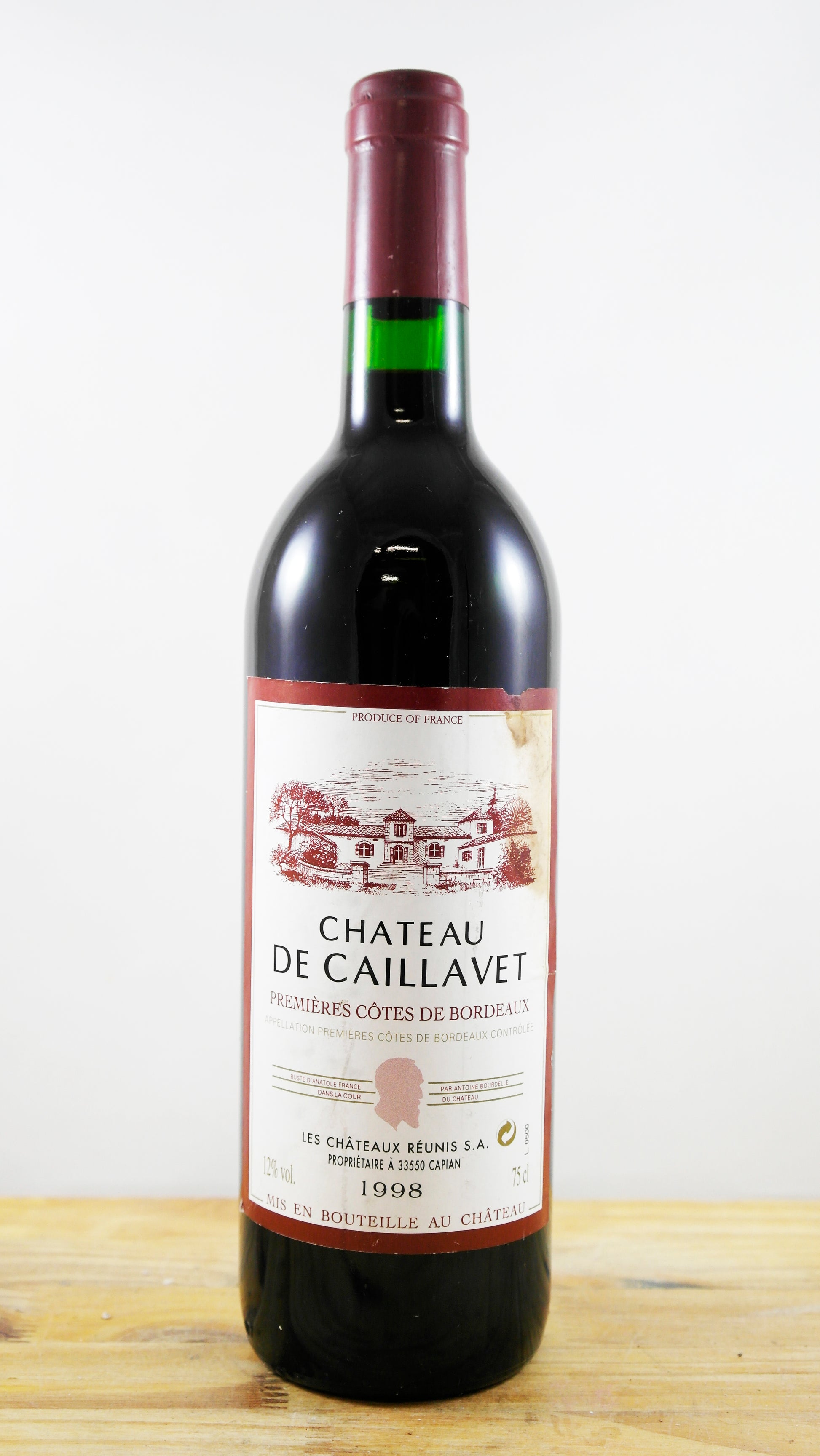 Vin Année 1998 Château de Caillavet