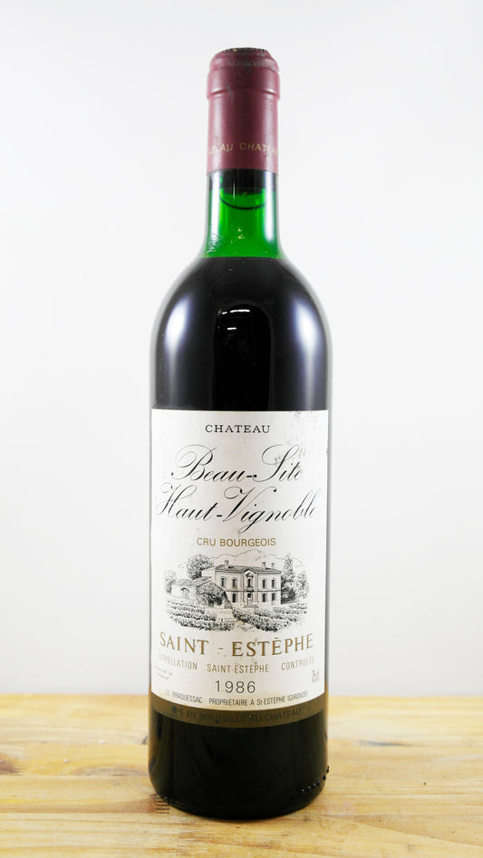 Vin Année 1986 Beau-Site Haut-Vignoble