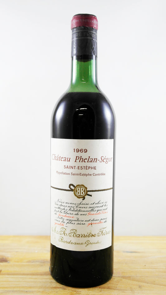Vin Année 1969 Château Phelan-Ségur