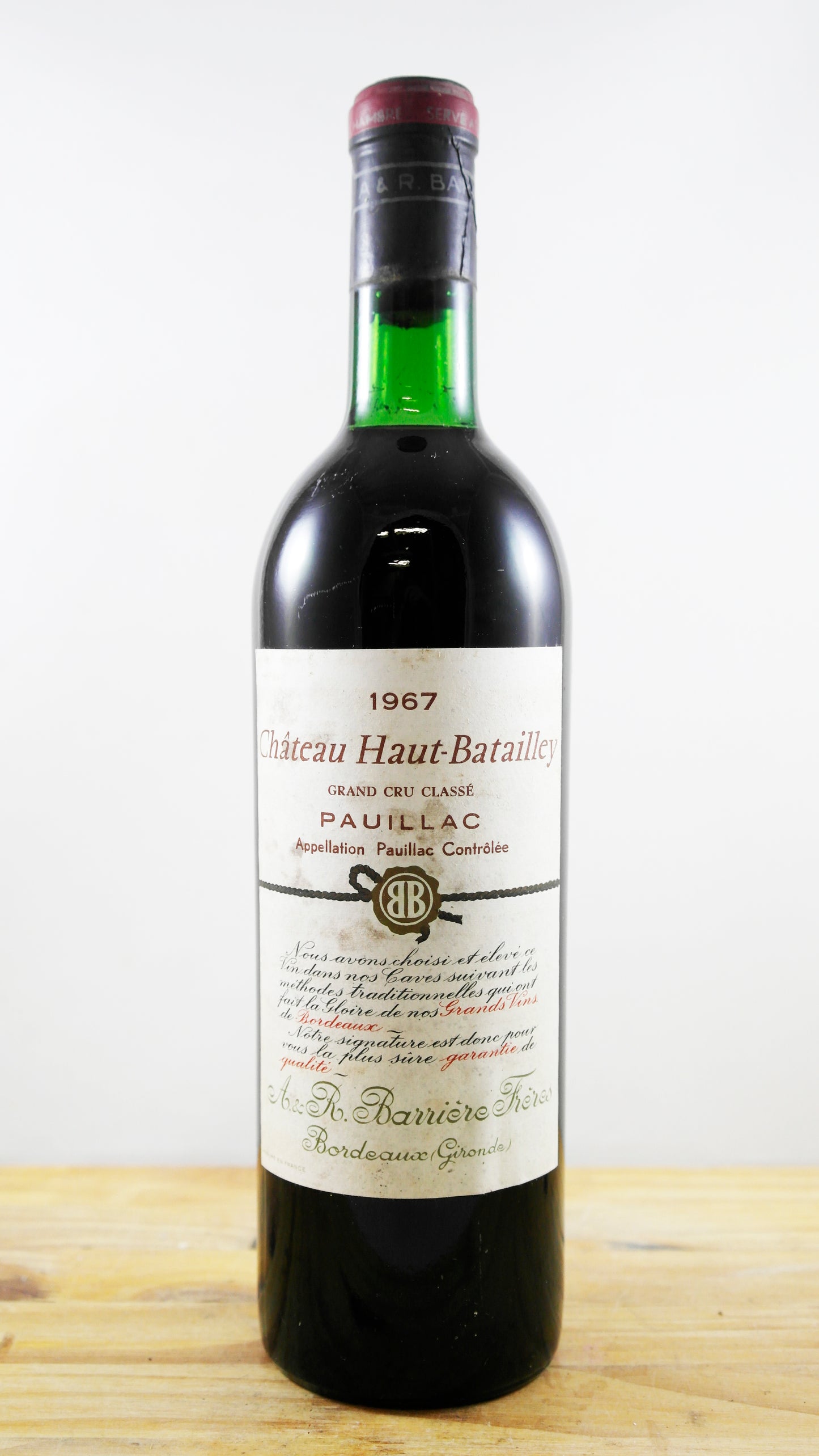 Vin Année 1967 Château Haut-Batailley