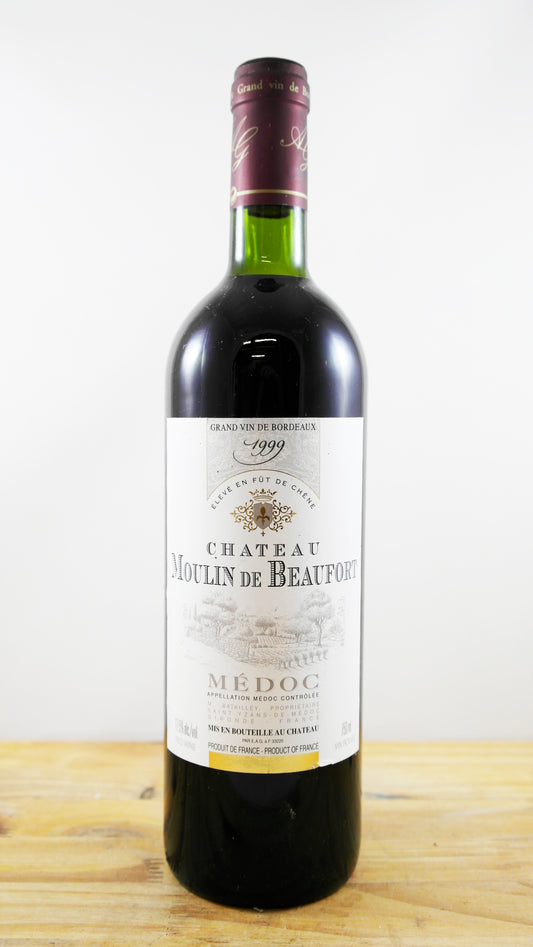 Vin Année 1999 Château Moulin de Beaufort
