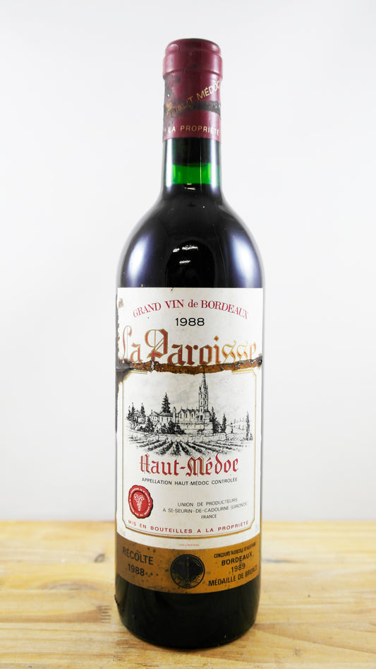 Vin Année 1988 La Paroisse