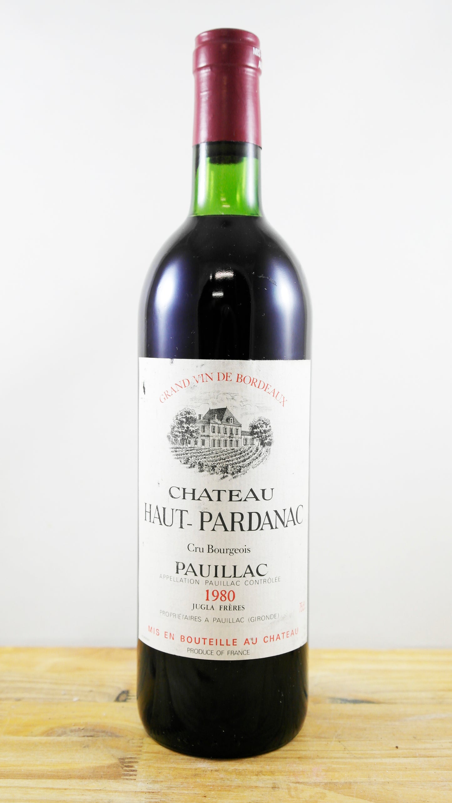 Vin Année 1980 Château Haut-Pardanac
