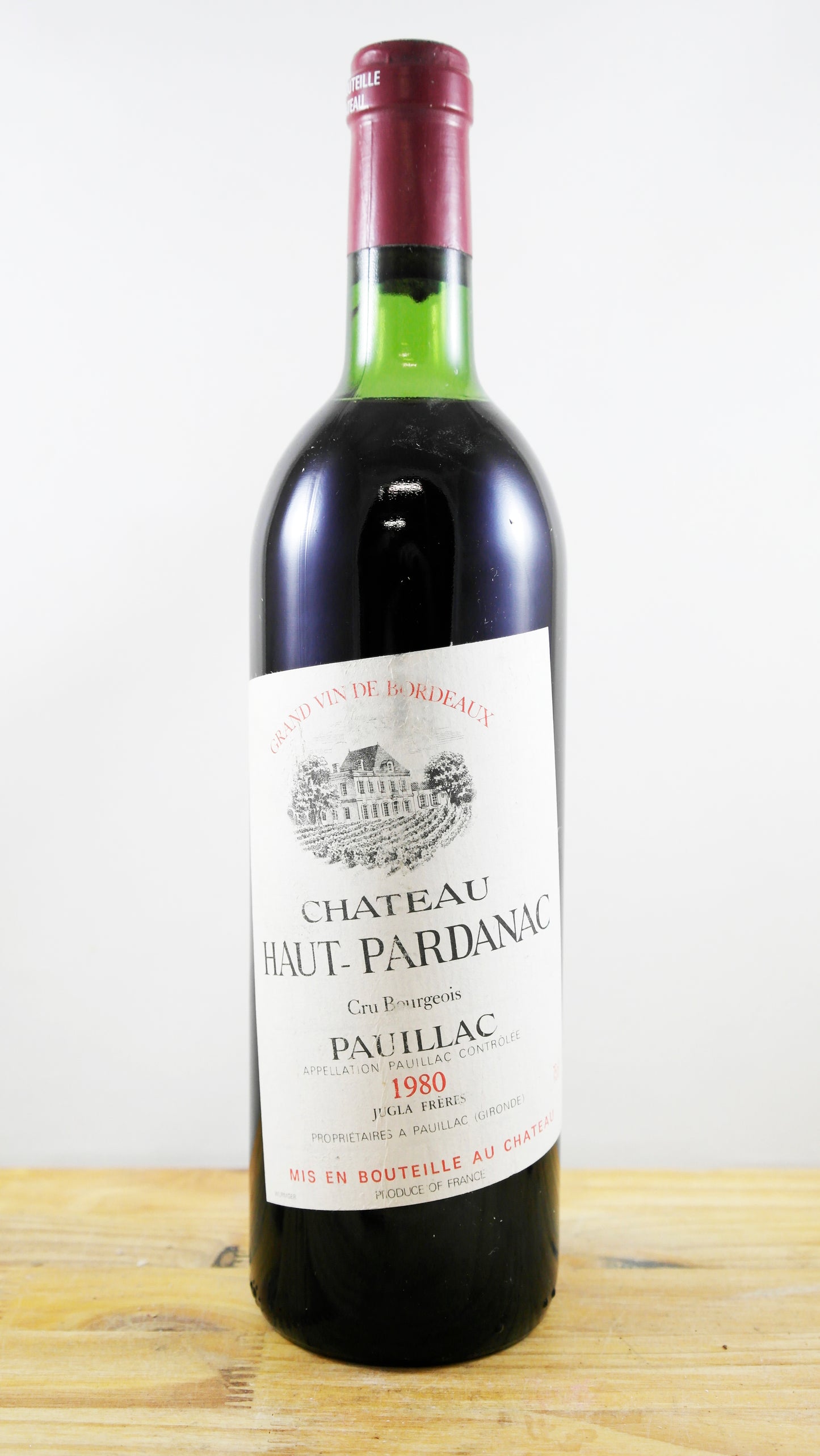 Vin Année 1980 Château Haut-Pardanac