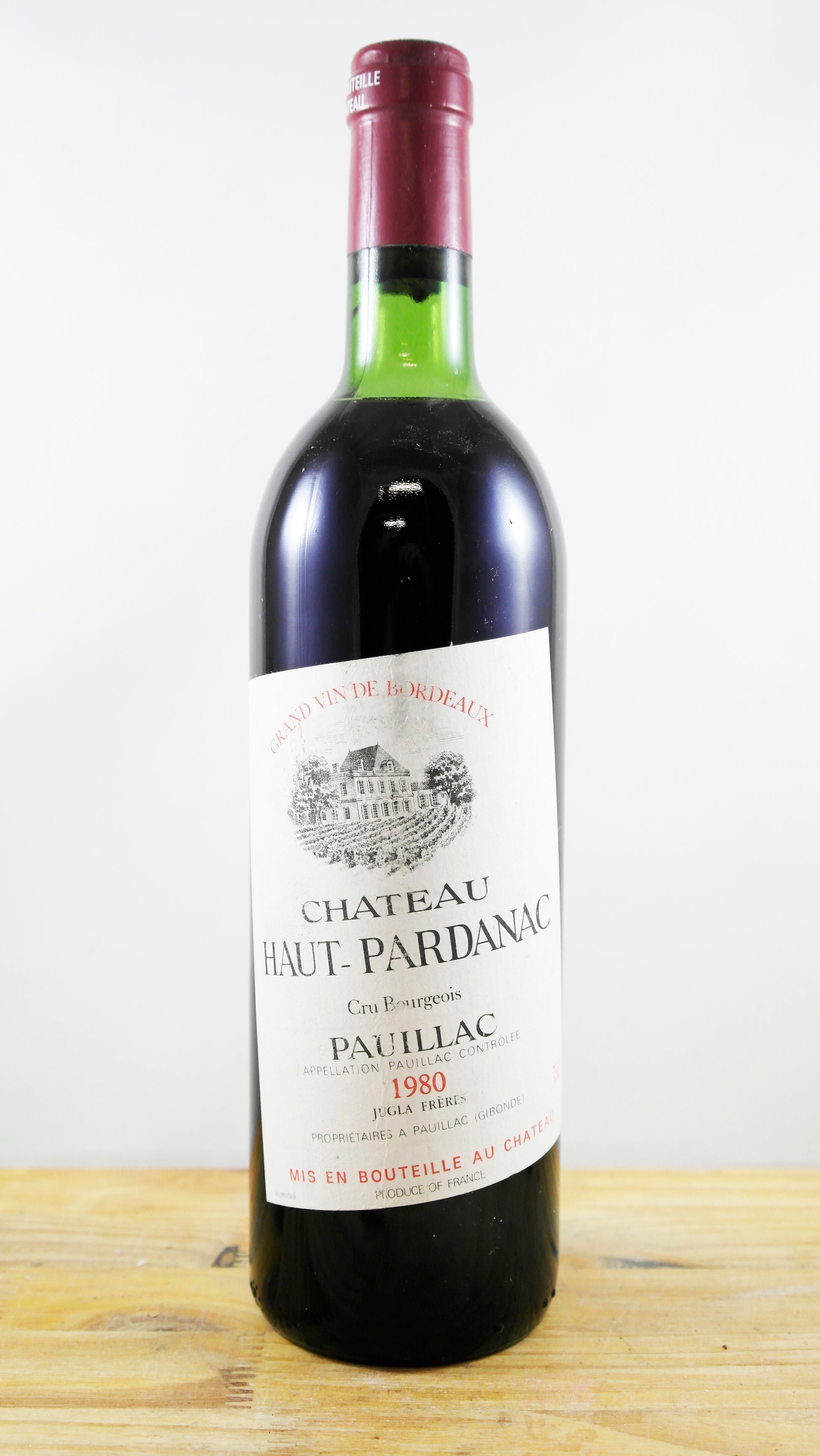 Vin Année 1980 Château Haut-Pardanac