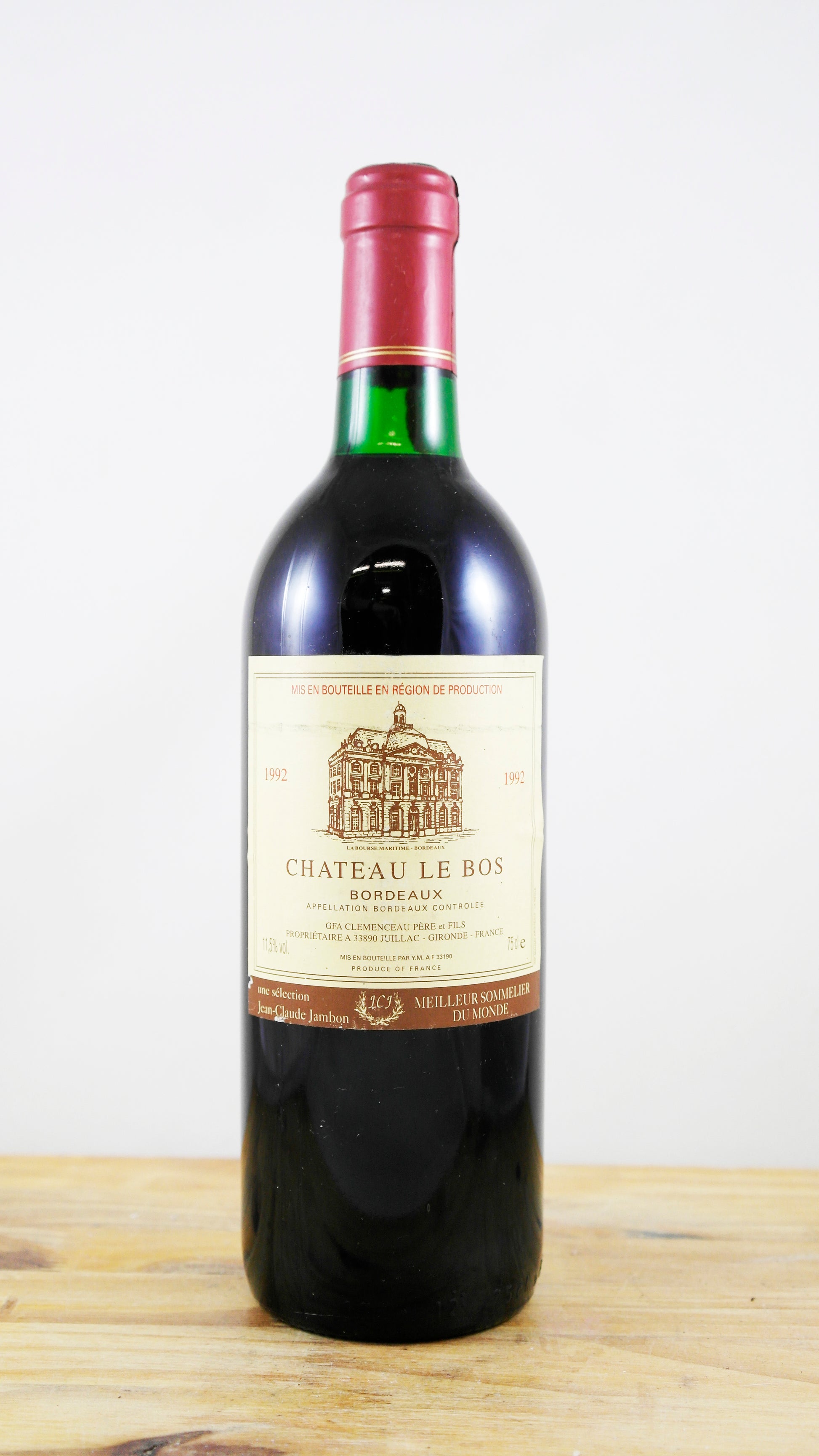 Vin Année 1992 Château le Bos