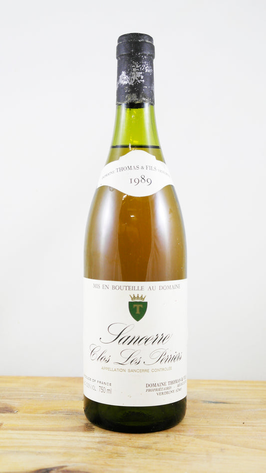 Vin Année 1989 Clos Les Perriers Thomas et Fils