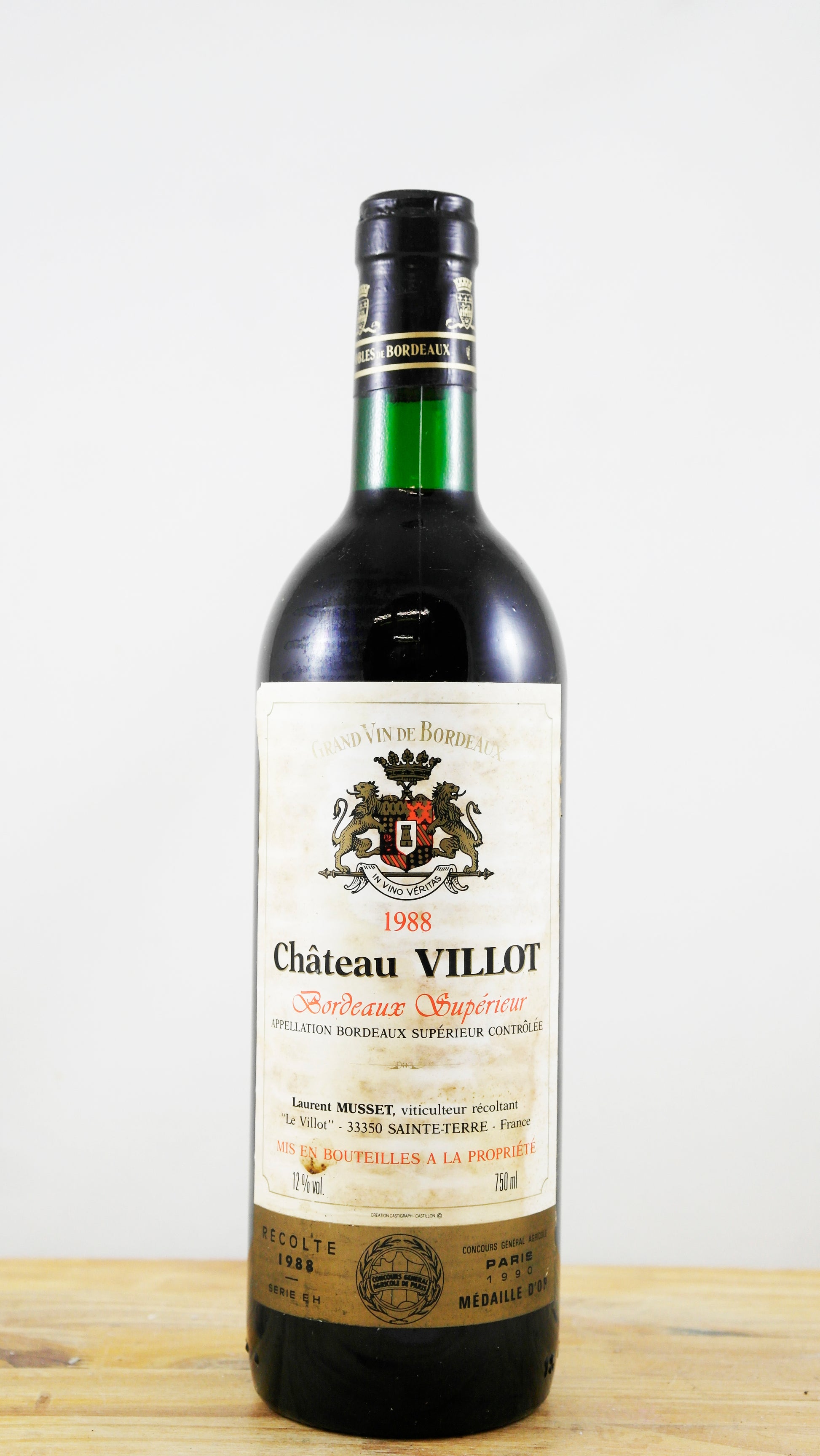 Vin Année 1988 Château Villot