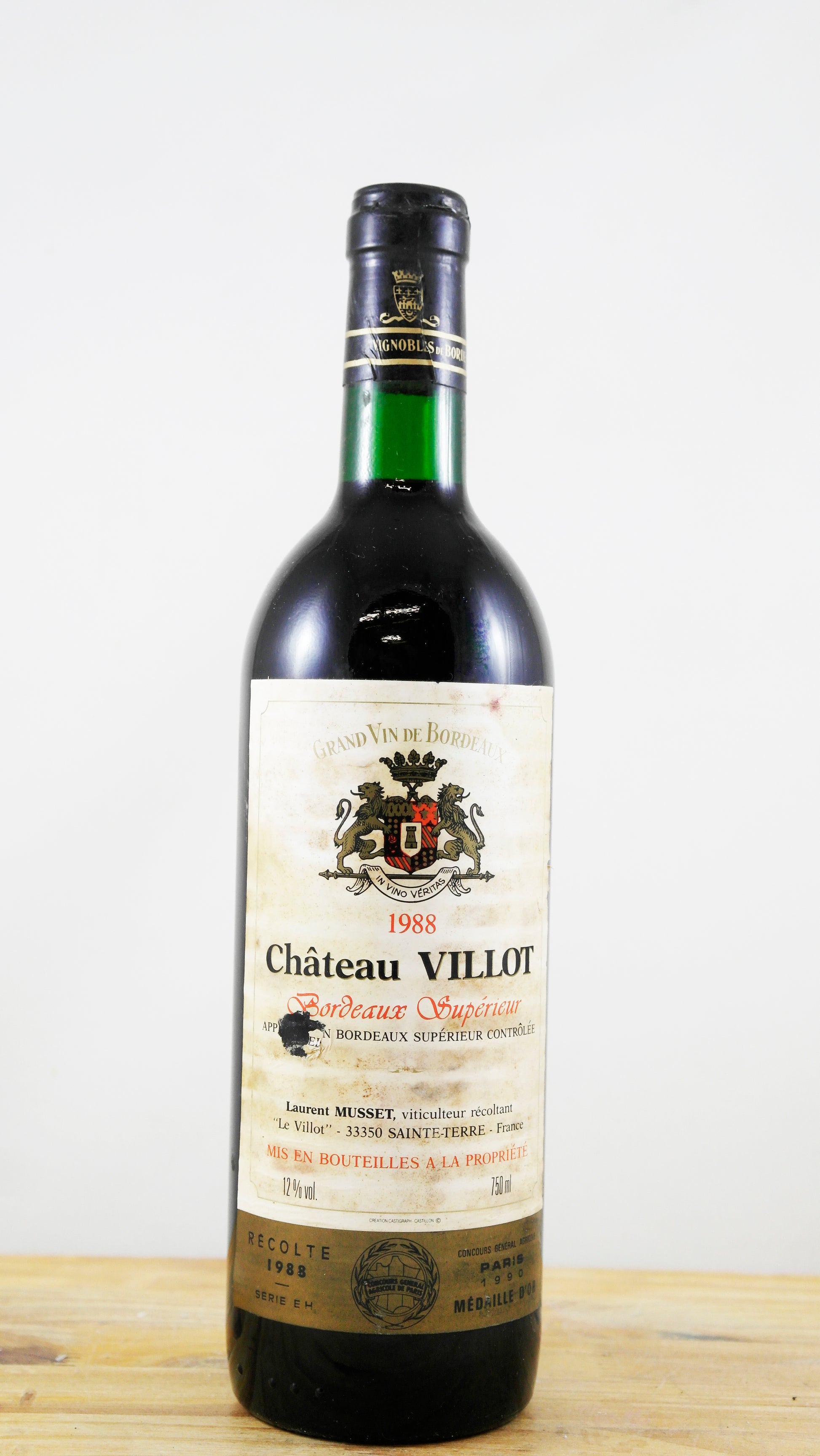 Vin Année 1988 Château Villot