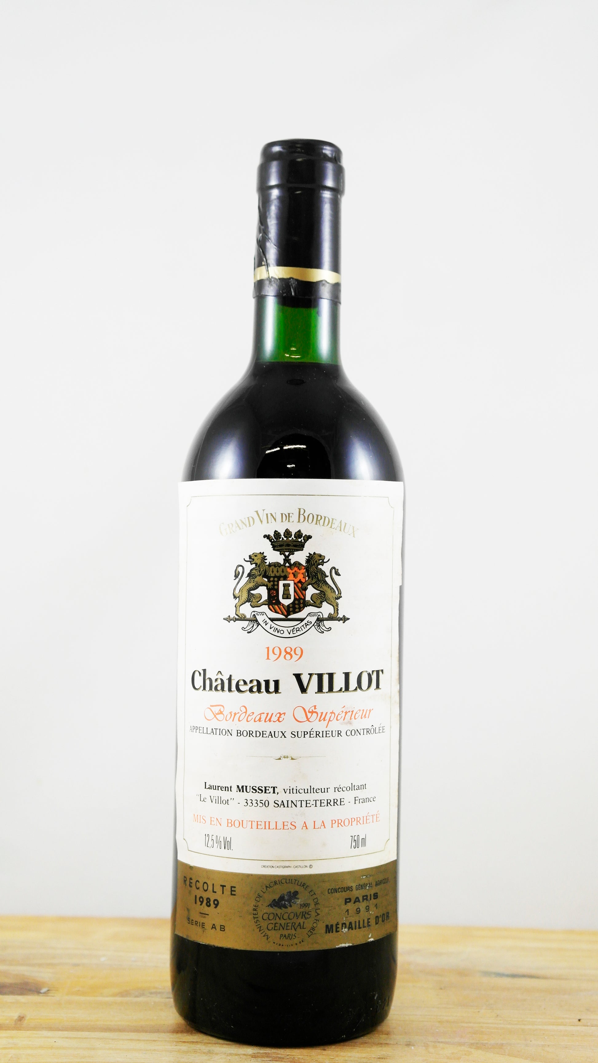 Vin Année 1989 Château Villot